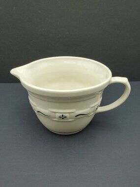 Longaberger Woven Traditions Heritage Green Batter Bowl Handled Mixing Bowl